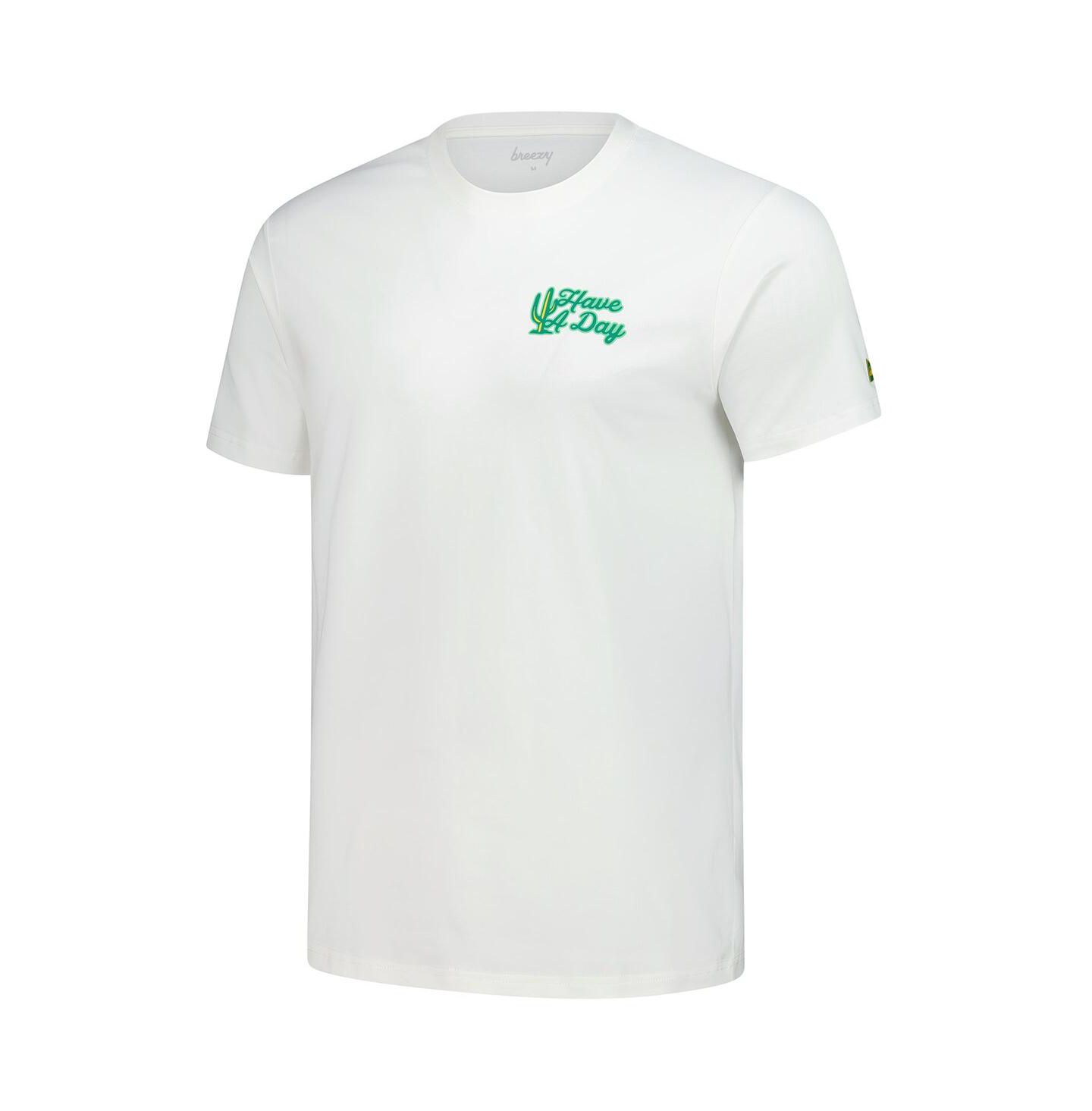 Мужская футболка Breezy Golf Cream WM Phoenix Open Cactus Crest — фото 2