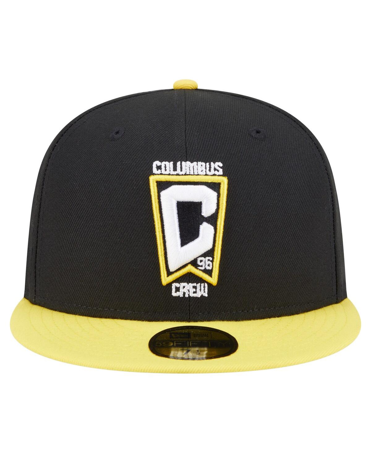 New Era Men's Black Columbus Crew 2025 Kickoff 59fifty Fitted Hat In Black