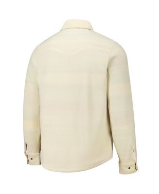 Men's and Women's Cream Boston Celtics High Country Reeves Full-Button Long Sleeve Shirt