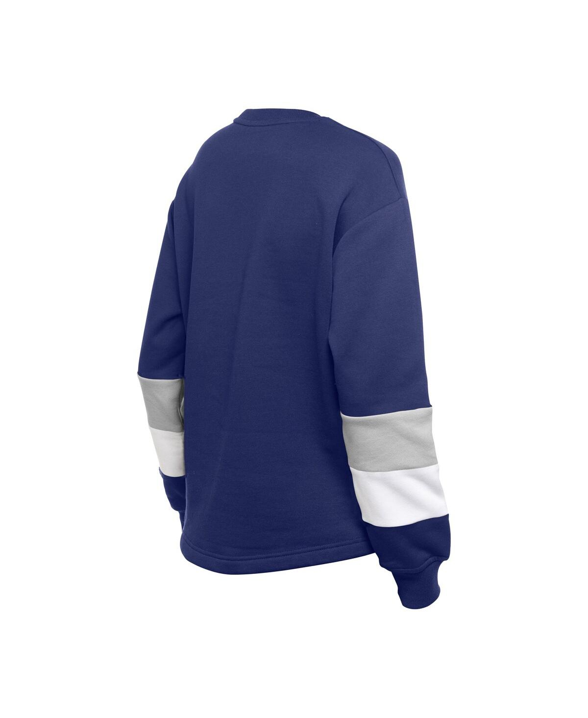 NEW ERA WOMEN'S BLUE LOS ANGELES DODGERS GAME DAY COLOR PULLOVER SWEATSHIRT 