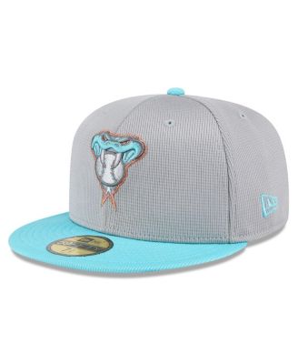 New Era - Men's Gray/Teal Arizona Diamondbacks 2025 Batting Practice 59FIFTY Fitted Hat