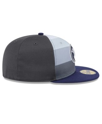 Men's Gray/Navy Houston Astros 2025 Batting Practice 59FIFTY Fitted Hat