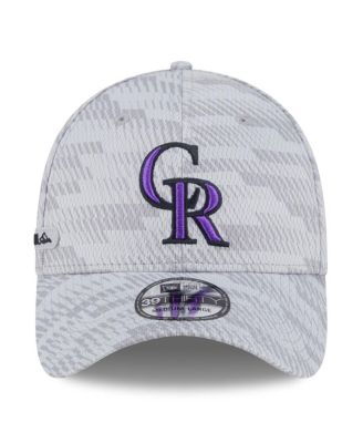 Men's Gray Colorado Rockies 2025 MLB Clubhouse 39THIRTY Flex Hat