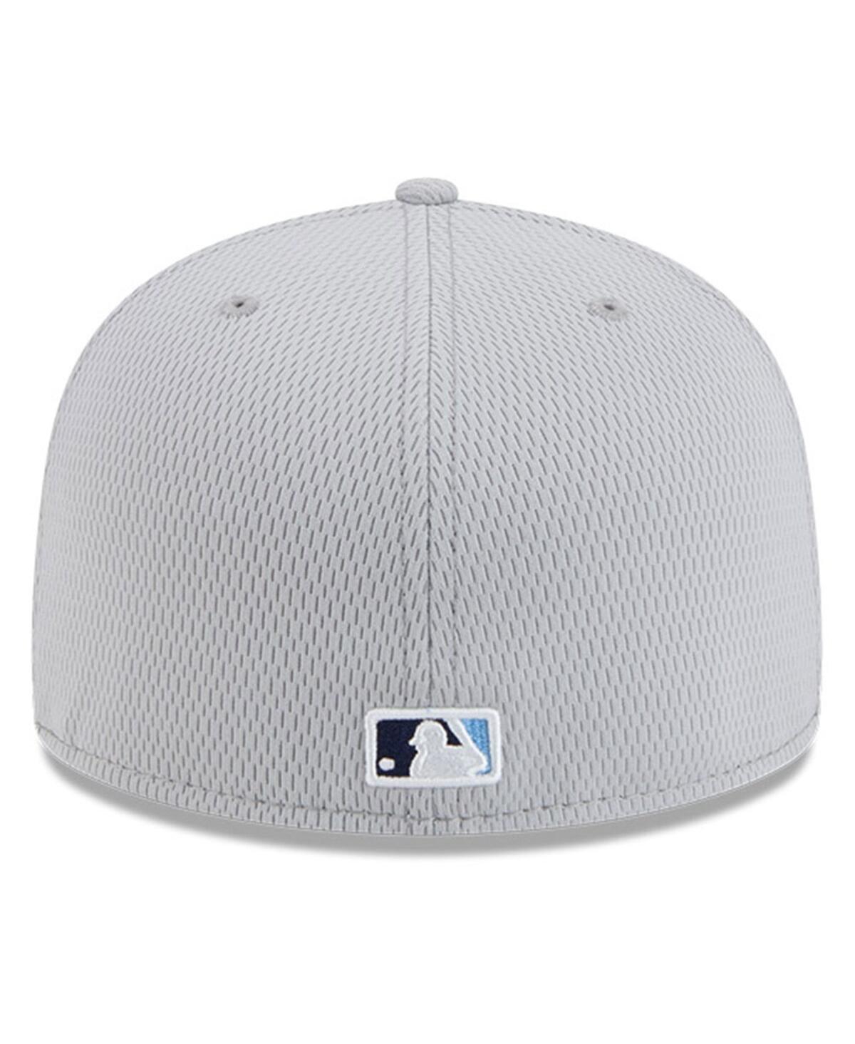 New Era Men's Gray Tampa Bay Rays 2025 Mlb Clubhouse 59FIFTY Fitted Hat