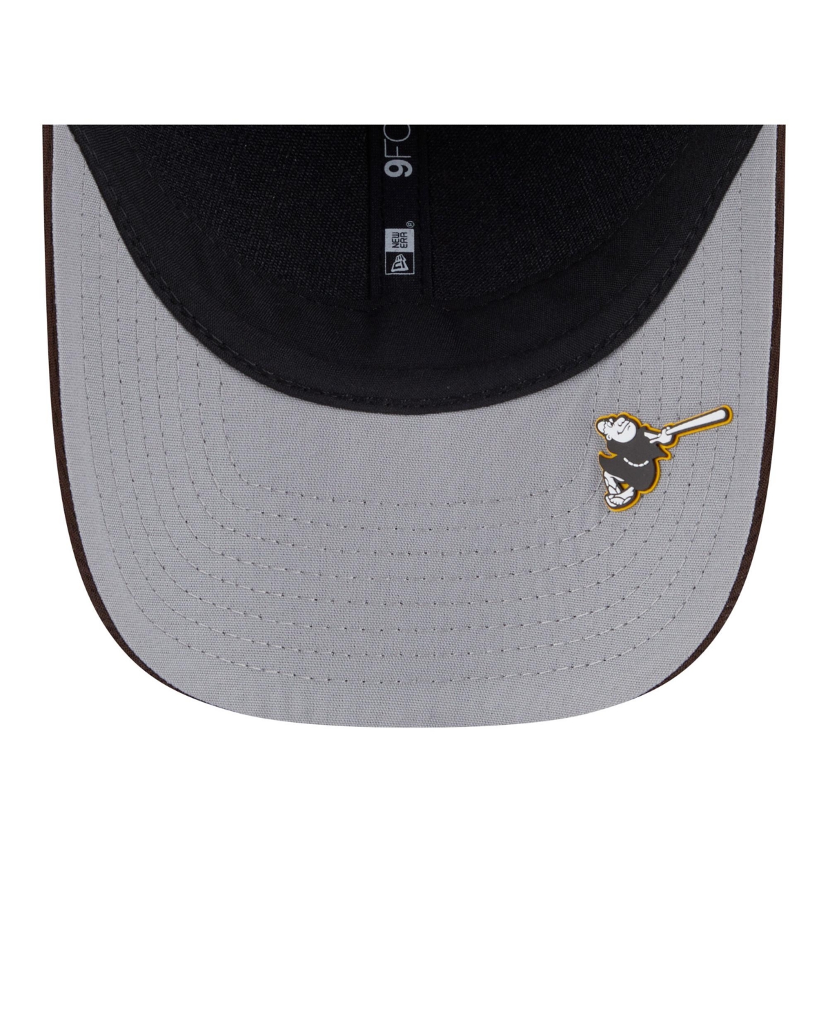 NEW ERA MEN'S DARK BROWN SAN DIEGO PADRES 2025 MLB CLUBHOUSE 9FORTY ADJUSTABLE HAT 