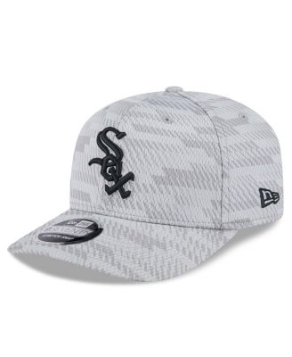 Men's Gray Chicago White Sox 2025 MLB Clubhouse 9SEVENTY Stretch-Snap Hat