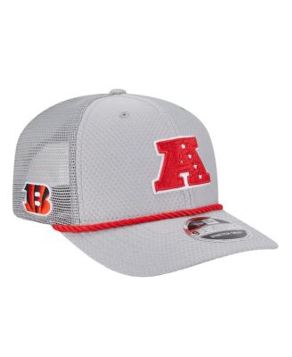 New Era - Men's Gray Cincinnati Bengals 2025 Pro Bowl 9SEVENTY Stretch-Snap Hat