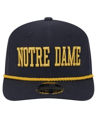 Men's Navy Notre Dame Fighting Irish 9SEVENTY Stretch-Snap Adjustable Hat