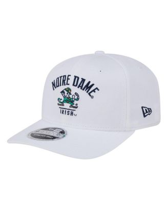 New Era - Men's White Notre Dame Fighting Irish 9SEVENTY Team Stretch-Snap Adjustable Hat