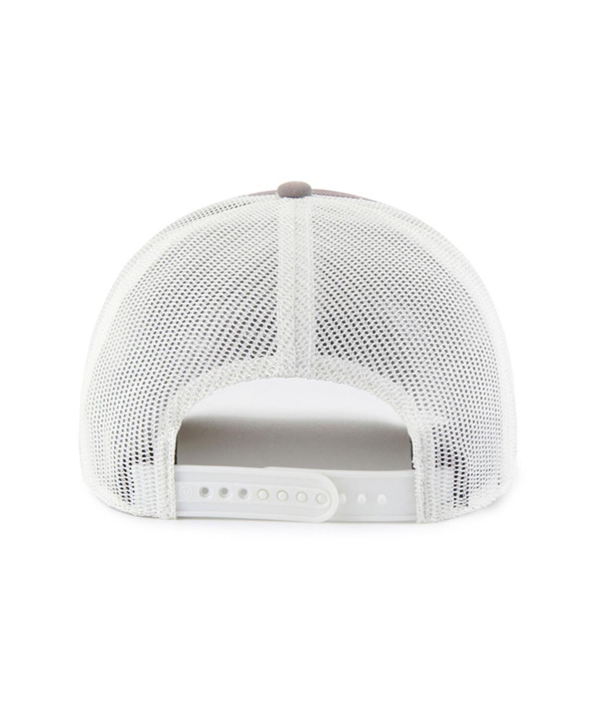 47 Brand Men's Gray/white New York Mets Tide Sweep Rope Trucker Adjustable Hat In Gray,white