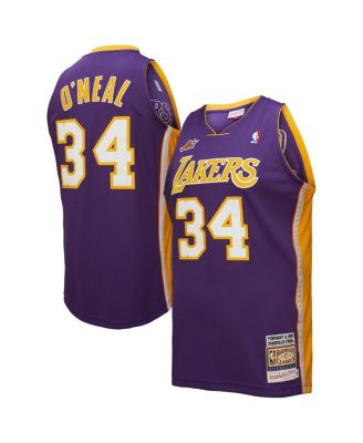 Mitchell & Ness - Men's Shaquille O'Neal Purple Los Angeles Lakers 2000 NBA All-Star Game Authentic Jersey
