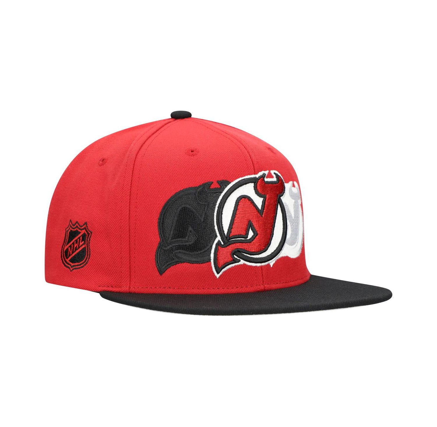 Men's Red New Jersey Devils Soul Triple Up Snapback Hat