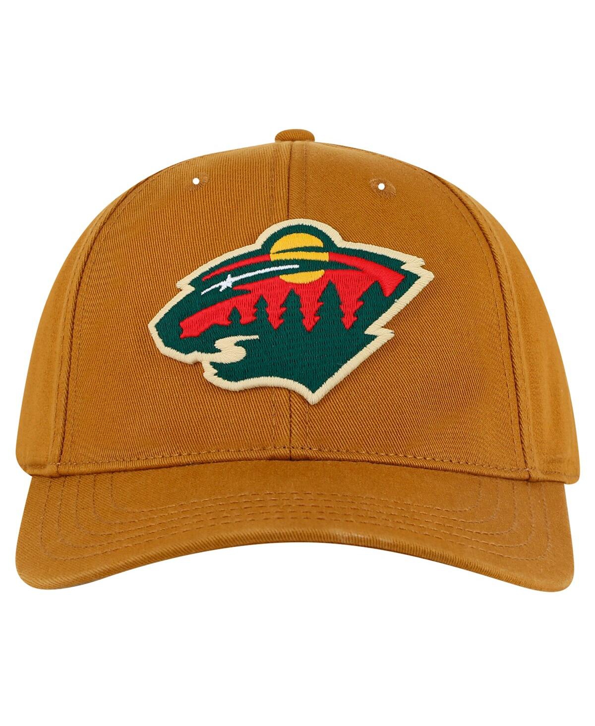 American Needle Men's Tan Minnesota Wild Hepcat Washed Twill Adjustable Hat In Tan