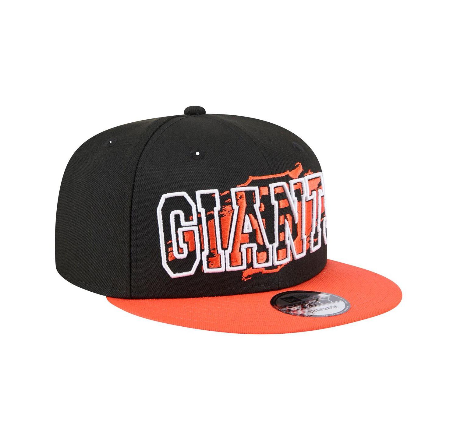 Men's Black San Francisco Giants Splatter 9FIFTY Snapback Hat
