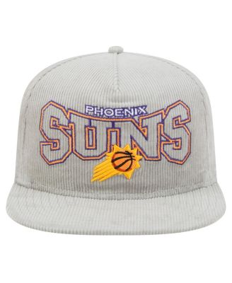 Men's Gray Phoenix Suns Throwback Corduroy Golfer Snapback Hat
