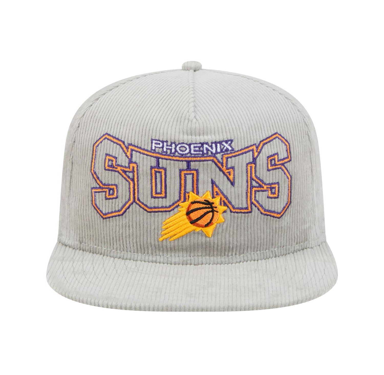 Men's Gray Phoenix Suns Throwback Corduroy Golfer Snapback Hat