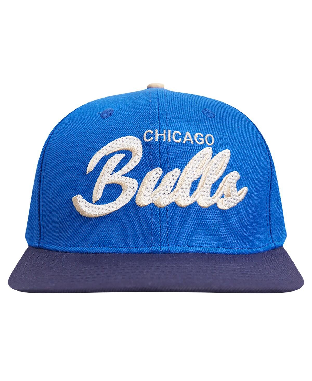 PRO STANDARD MEN'S BLUE/NAVY CHICAGO BULLS LEGACY SNAPBACK HAT 