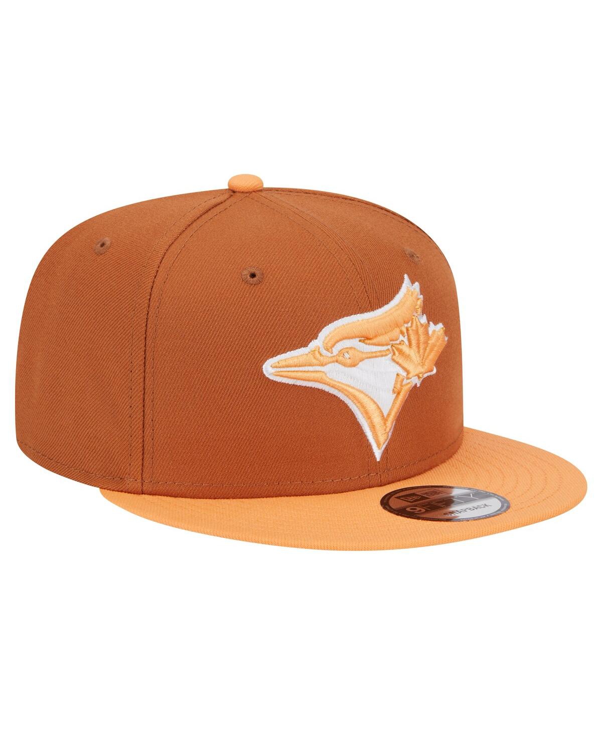 New Era Men's Brown Toronto Blue Jays Spring Color Two-tone 9fifty Snapback Hat In Brown