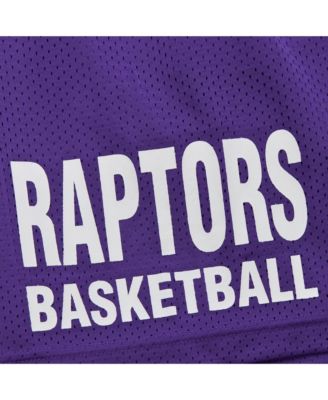 Men's Purple Toronto Raptors Hardwood Classics Gameday Mesh Shorts