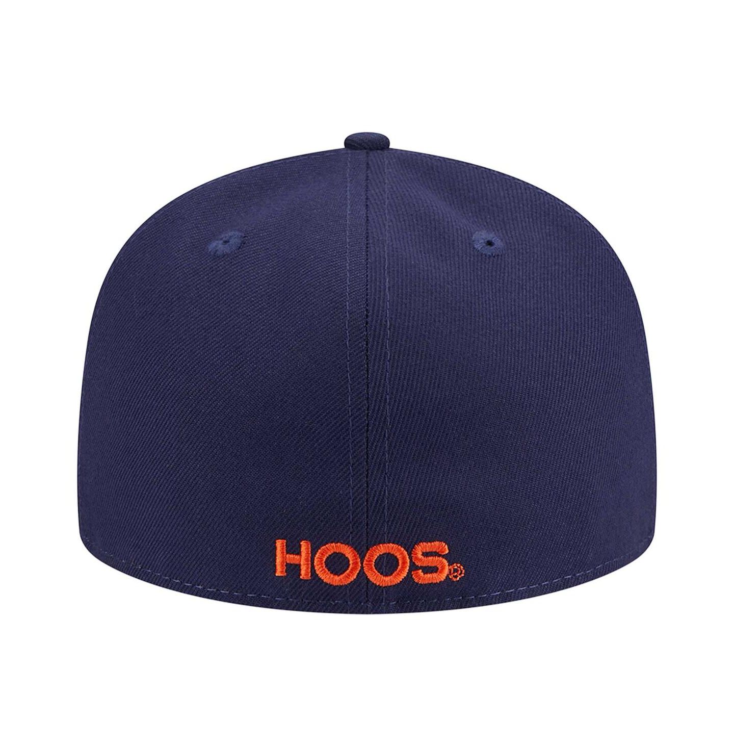 Мужская кепка New Era Navy Virginia Cavaliers 59FIFTY Fitted Hat — фото 2