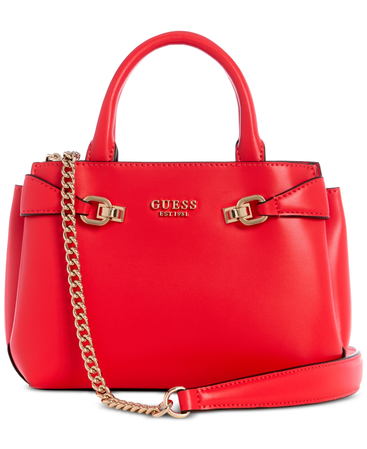 Lorelei Mini Satchel Bag - Coral Red