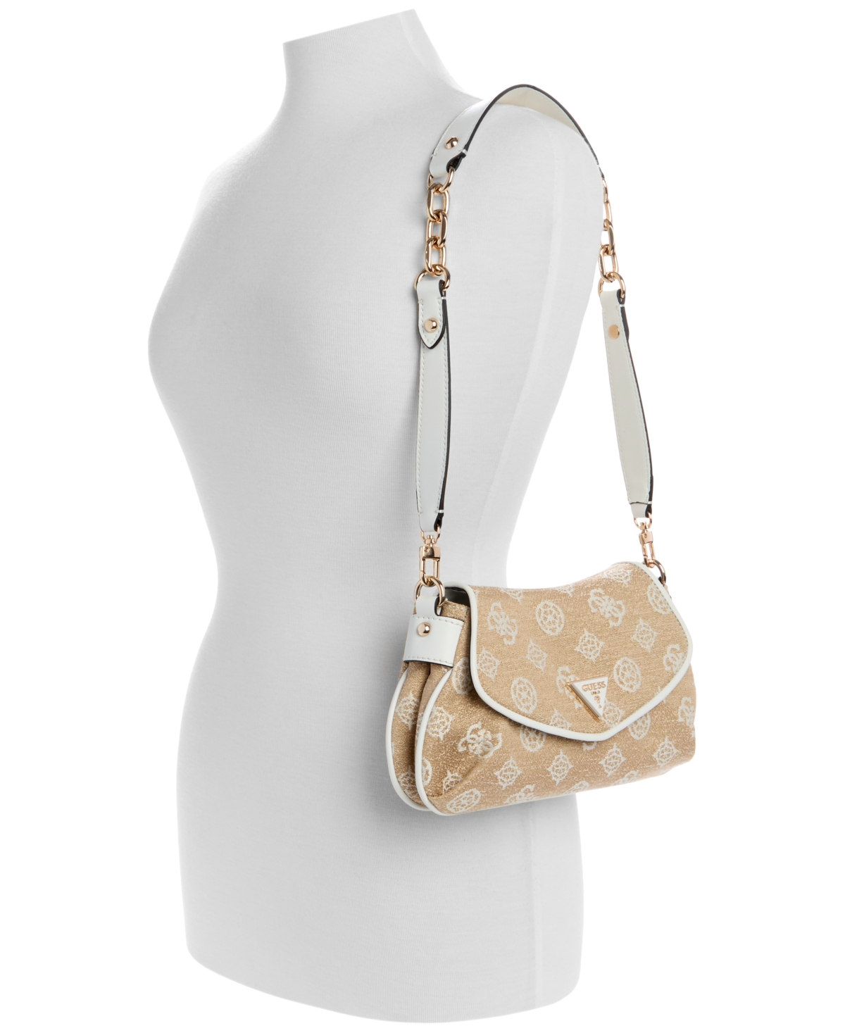 GUESS BEYZA SMALL FLAP SHOULDER BAG 