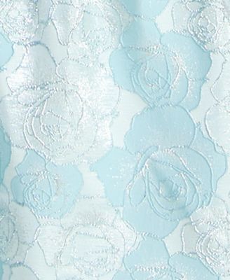 Juniors' Sleeveless Brocade Corset Gown