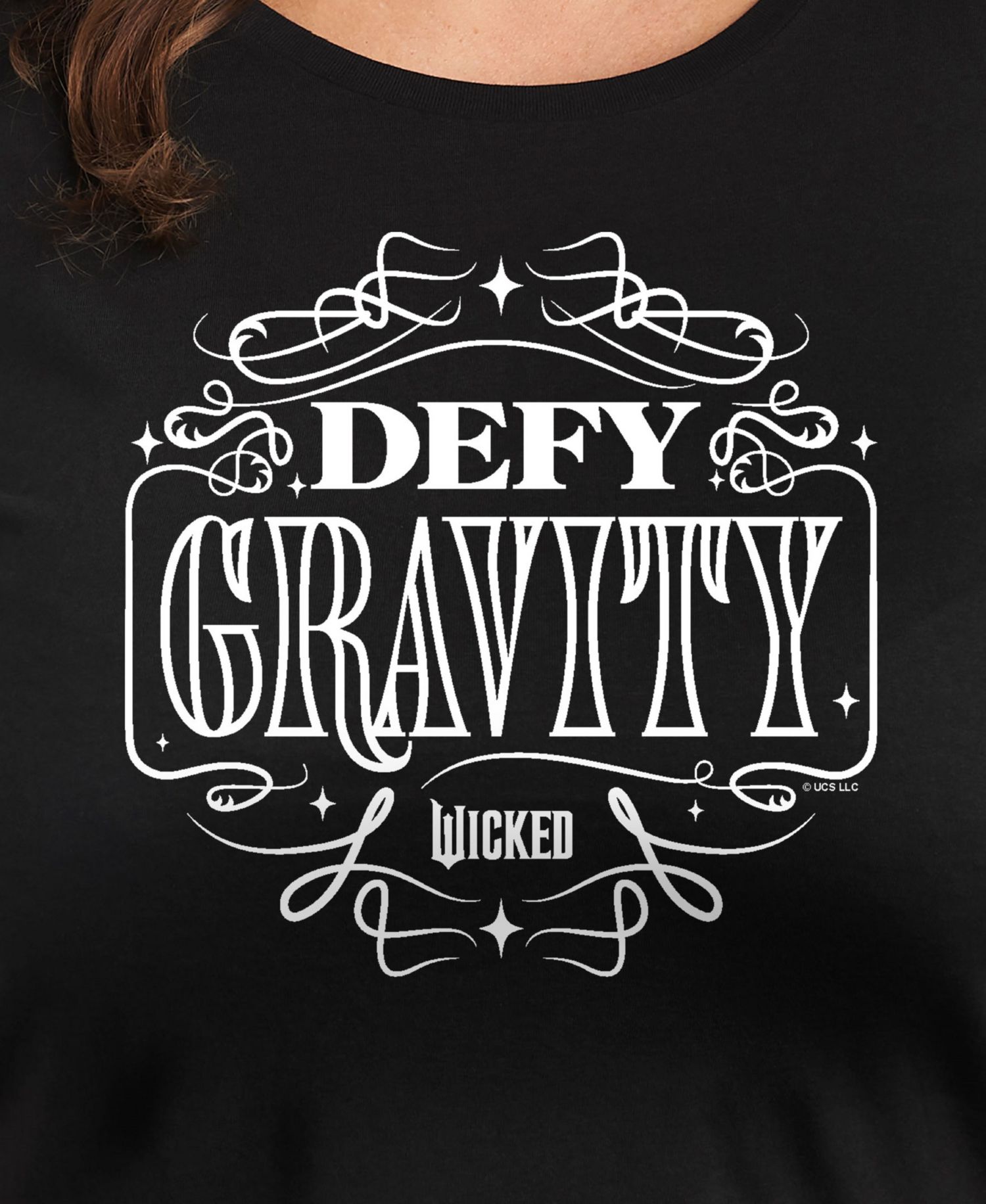 Trendy Plus Size Wicked Defy Gravity Graphic Crew Neck T-Shirt