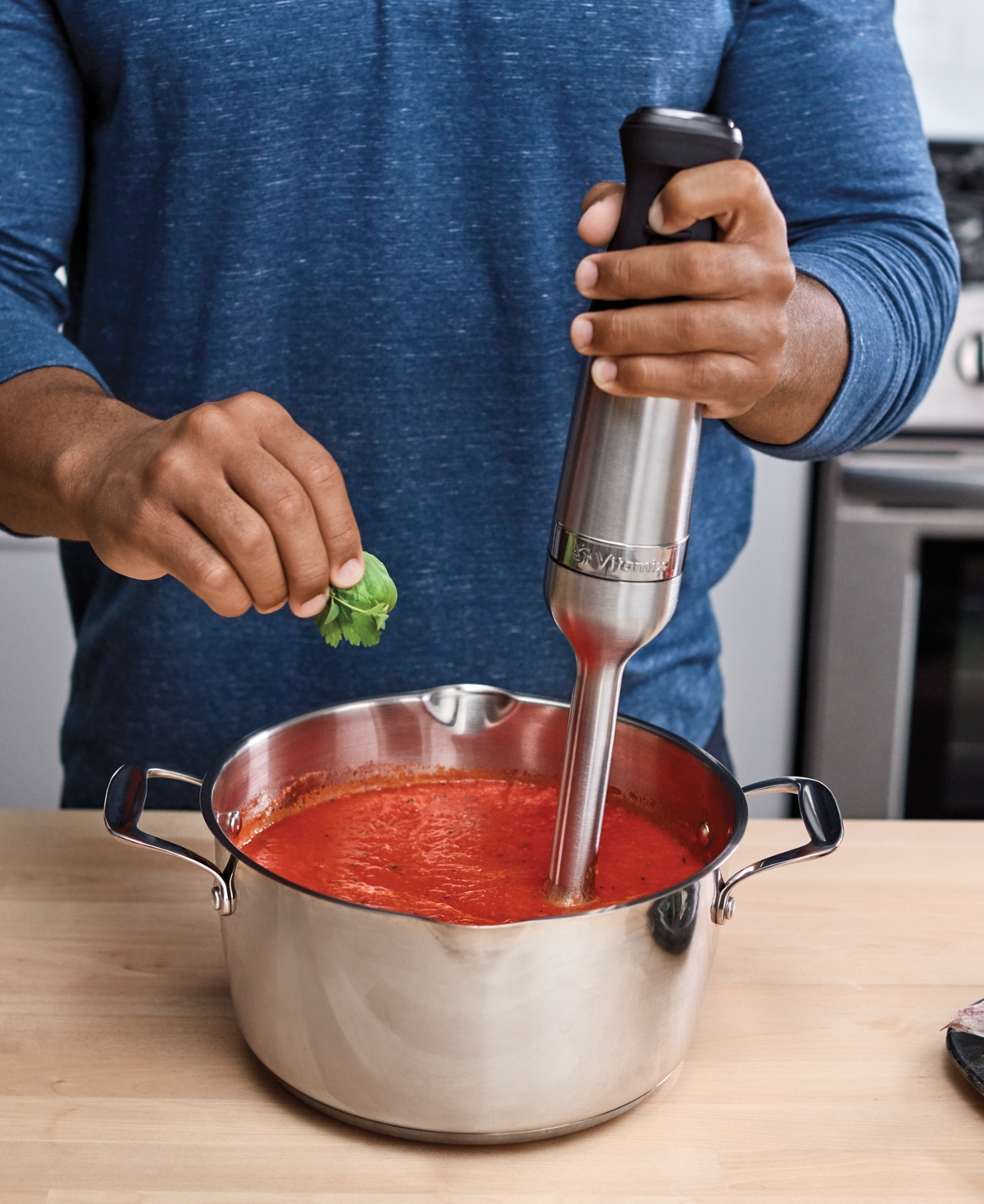 Vitamix 625-watt Five-speed Immersion Stick Blender In White