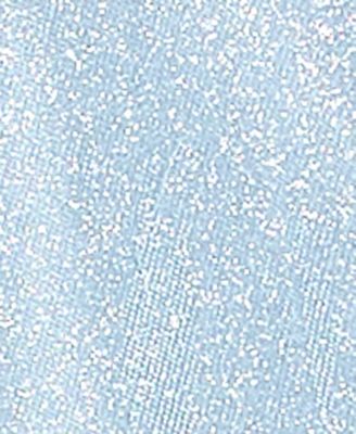 Juniors' Rhinestone-Strap Glitter Gown