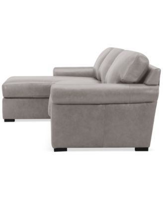 Radley Roll Arm 104" 3-Pc. Leather Sectional, Exclusively at Macy's