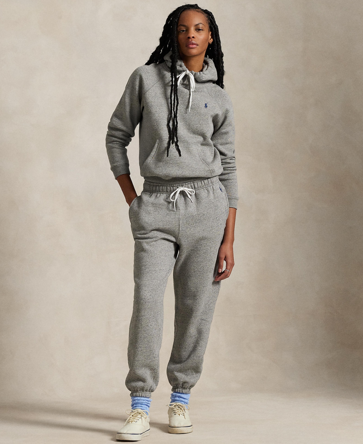 Women's Fleece Athletic Sweatpants - Dark Vintage Heather
