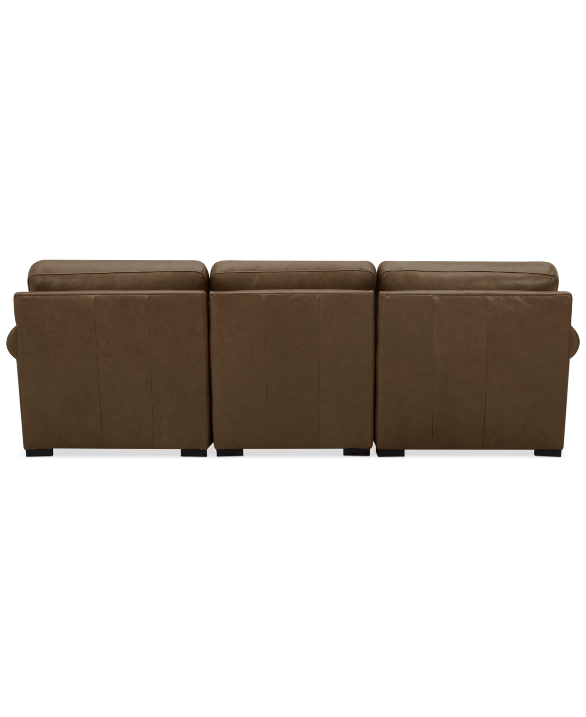 Macy's Radley Roll Arm 104" 3-pc. Leather Sectional, Exclusively At