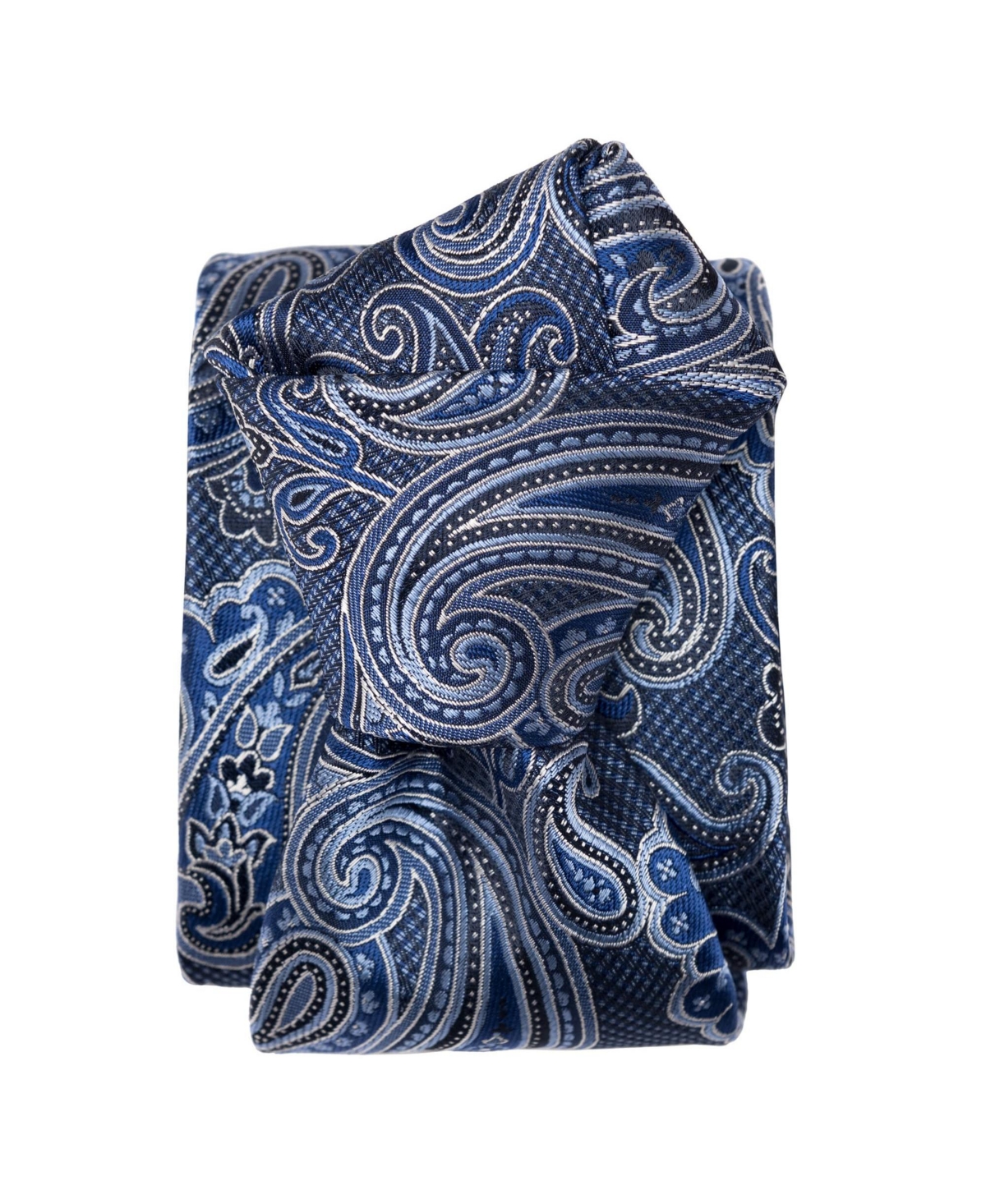 Pavia - Silk Jacquard Tie for Men - Blue