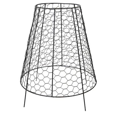 Chicken Wire Plant Protector Cage - Garden Cloche with Removable Cover - 6 Pack - Protects from Rabbits and Animals