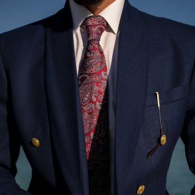 Big & Tall Palermo - Silk Jacquard Tie for Men