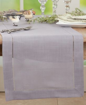 Hemstitched Border Table Runner, 16" x 54"