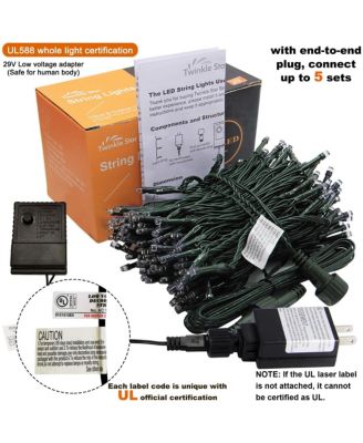 200 LED Fairy String Lights Halloween Decoration with 8 Modes Plug In - 66 ft