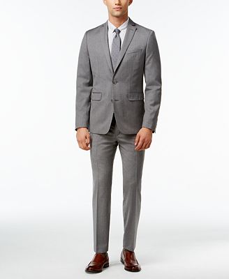 Bar III Light Grey Extra Slim-Fit Suit Separates - Suits & Suit ...