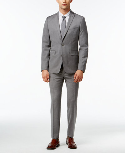 Bar III Light Grey Extra Slim-Fit Suit Separates