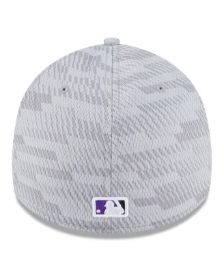 Men's Gray Colorado Rockies 2025 MLB Clubhouse 39THIRTY Flex Hat