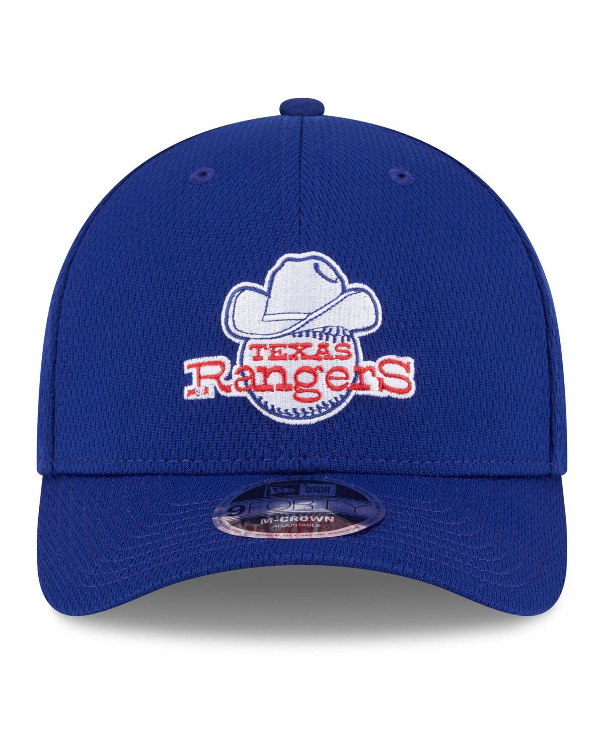 New Era Men's Royal Texas Rangers 2025 Mlb Clubhouse 9forty M-crown Adjustable Hat In Royal