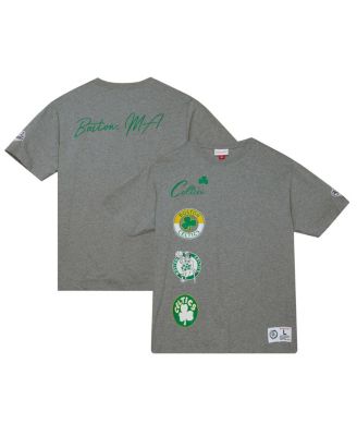 Mitchell & Ness - Men's Heather Gray Boston Celtics City Collection T-Shirt