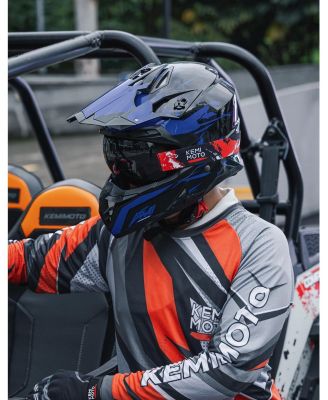 Dirt Bike Goggles - 4.4 Ounces Lightweight Frameless Broad Clear Vision UV Protection Motorcycle UTV Goggles for Men Women