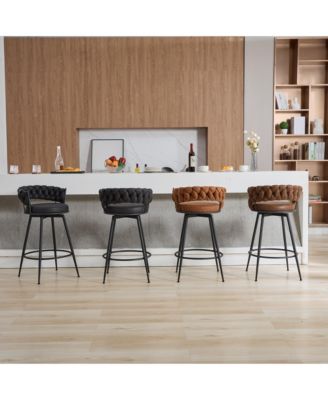 28 inch Set of 3 metal Modern Counter Height Bar Stools set