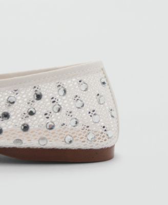 Women's Rhinestone Detail Mesh Shoes