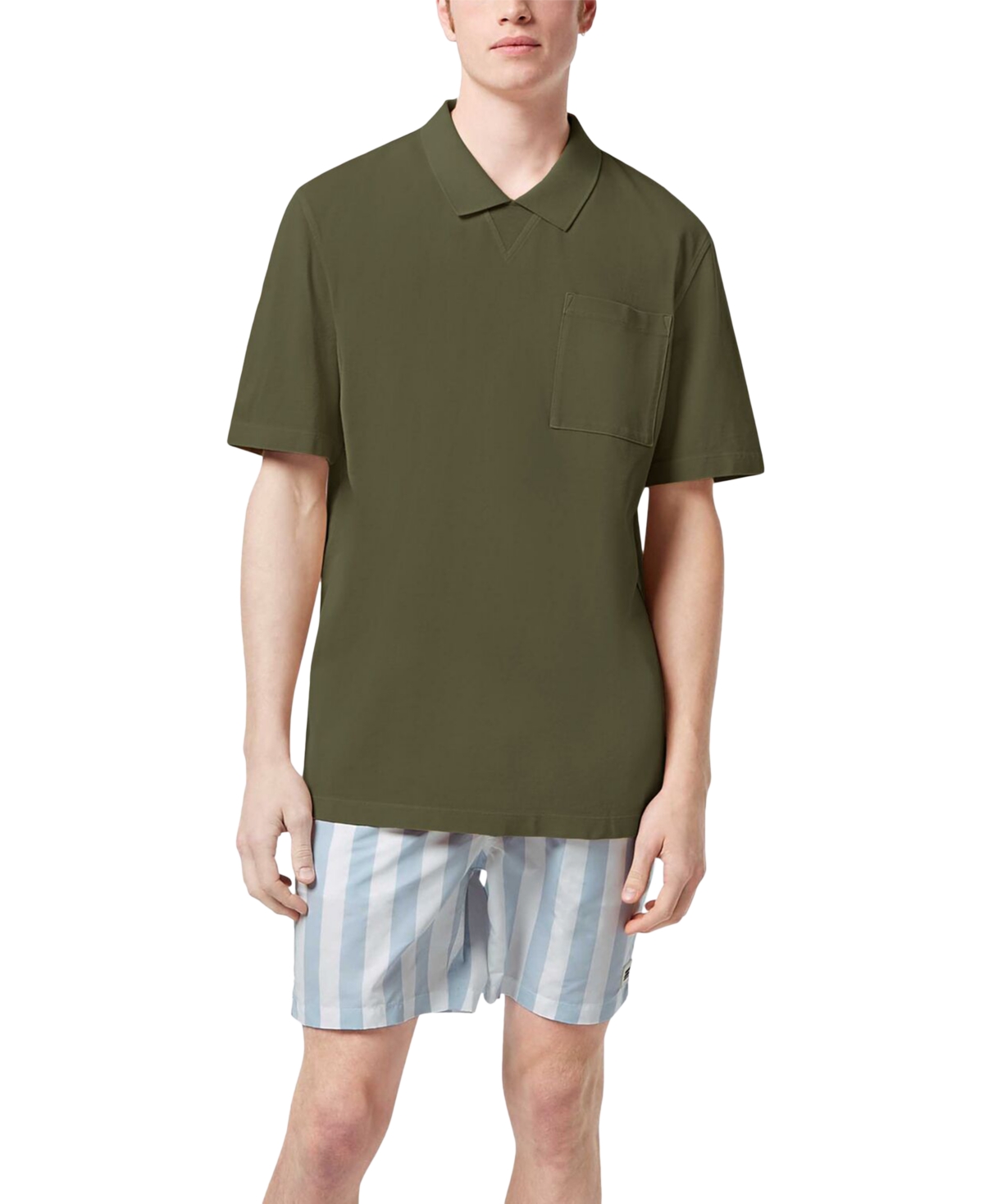 Men's Relaxed-Fit Short Sleeve Garment-Dyed Polo Shirt - Roadside Red