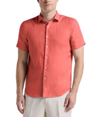 Perry Ellis - Men's Solid Linen Shirt