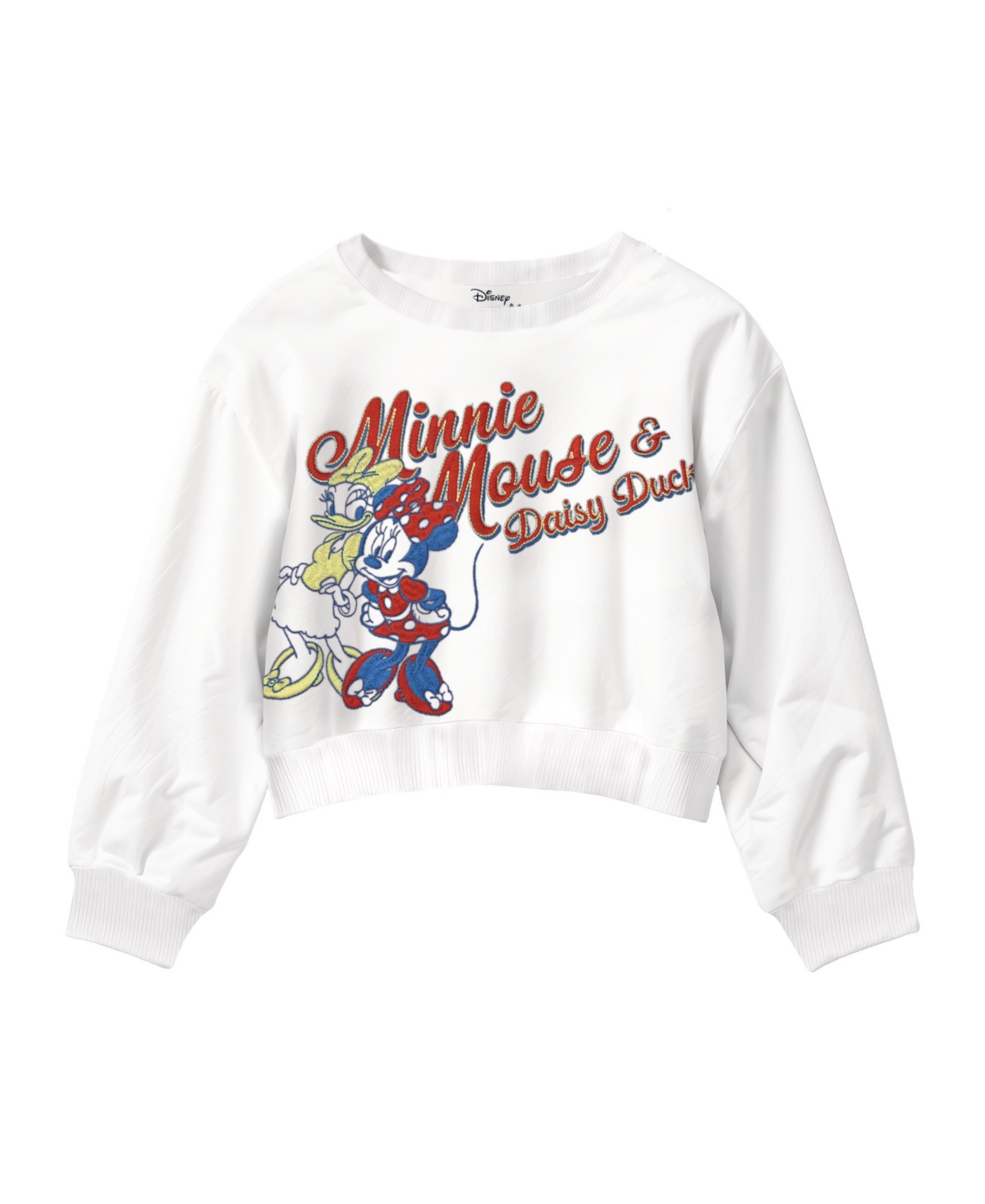 Disney Kids' Toddler And Little Girls Minnie And Daisy French Terry Poplin Dress