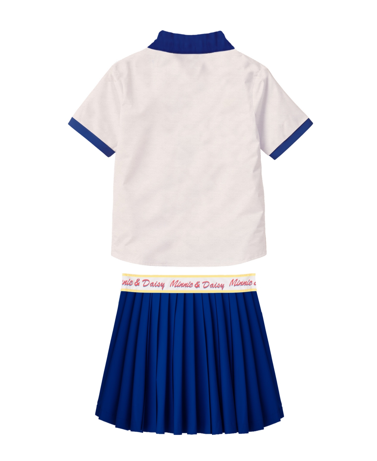 Disney Toddler And Little Girls 2-piece Minnie And Daisy Polo Shirt And Pleated Skirt Set